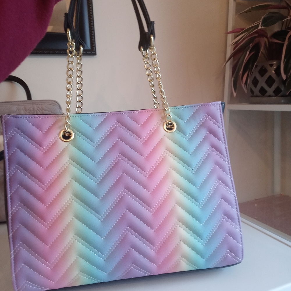 Betsey Johnson Rainbow Bag Purse